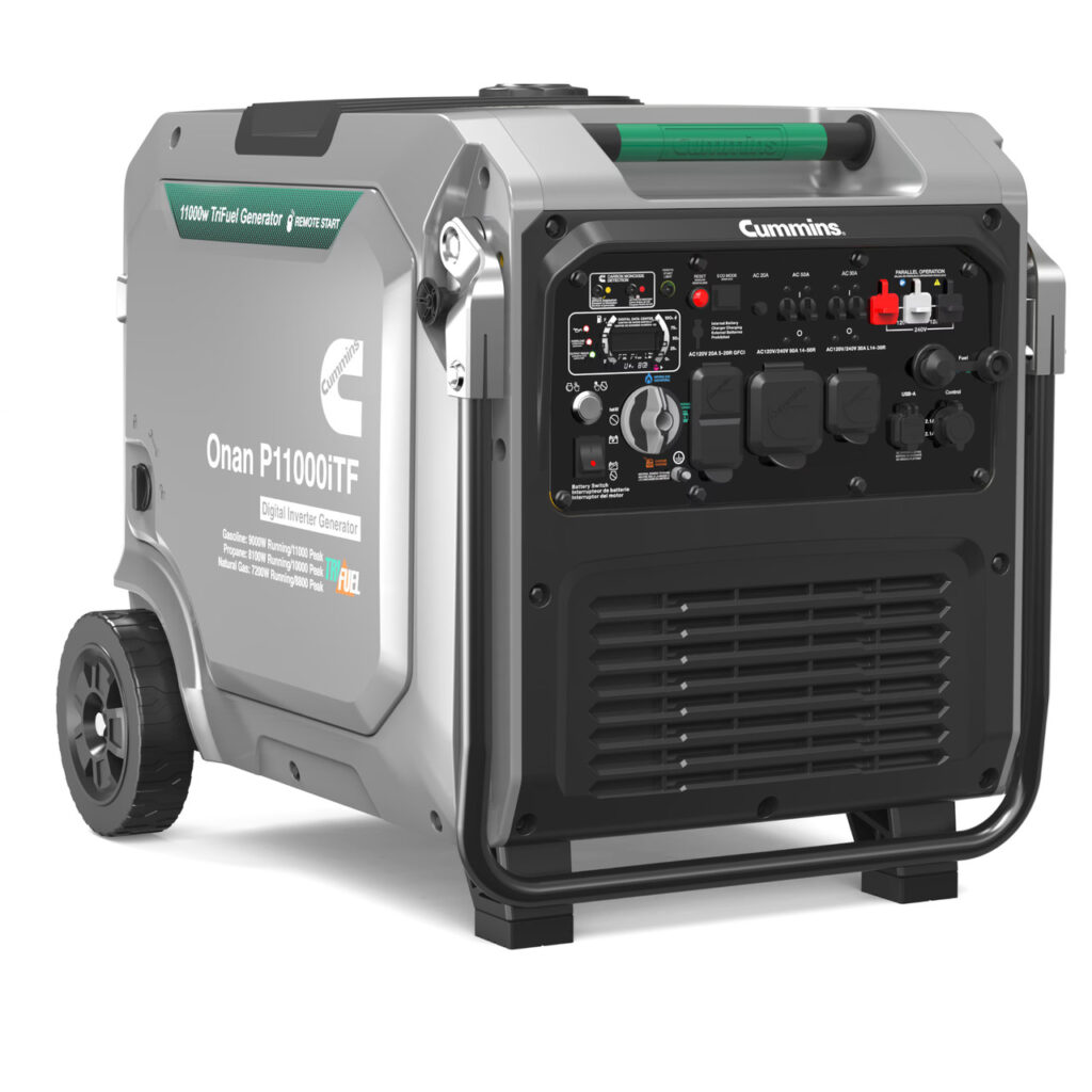 Cummins Onan P11000iTF 9000W Tri-Fuel Electric Start Portable Inverter Generator